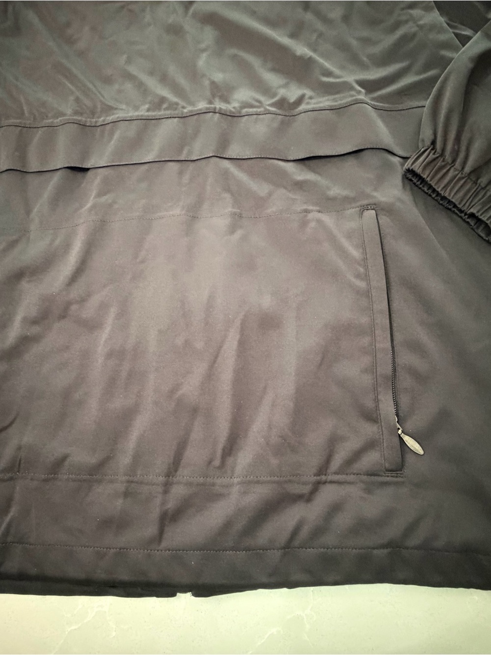 Greg Norman Collection Play Dry Men's Black Convertible Windbreaker Jacket, XL - Picture 9 of 15